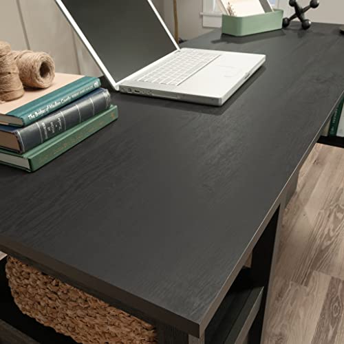 Sauder Cannery Bridge L-Shaped Office Desk with Storage Drawer and Self, in Raven Oak