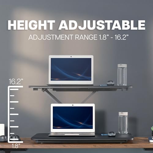 VIVO Black 29 inch Single Top Standing Desk Converter, DESK-V000U