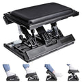 Scalebeard Foot Rest for Under Desk at Work,Height Adjustable Infinite Angle Ergonomic Foldable Footrest for Office, Gaming,Computer, Removable Pad Desk Foot Stool with Massage Beads,for All Seasons