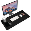 Black+Decker Faux Leather Desk Mat for Keyboard and Mouse - Office Desk Accessories - Protective Office Desk Decor Men, Women, Teens - Desk Pad Mat for Gaming, Work from Home, Office - Desk Organizers