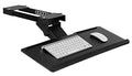 Mount-It! Keyboard Tray Under Desk, Full Motion Computer Keyboard and Mouse Tray, Slide Out Ergonomic Keyboard Drawer with Gel Wrist Pad, 26" Wide, Tilt, Swivel and Height Adjustment, Black