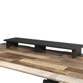 Vari Modern Monitor Riser - Large Dual Monitor Stand - Elevated Desk Shelf for Home Office Organization - Durable and Lightweight - Ideal for Computer and Gaming Setup - Black, 40”x10”x4”