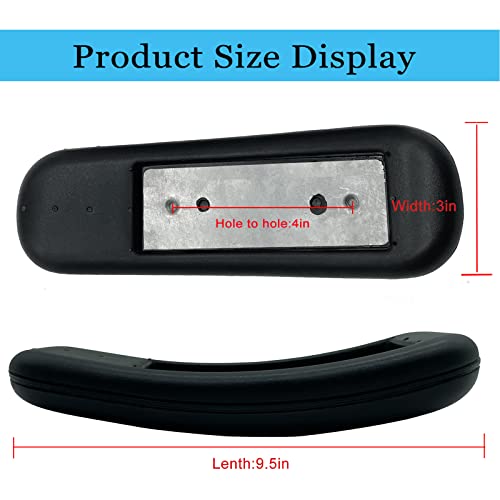 Wimdoyily Replacement Office Chair Arm Replacement Armrest Pads Oval Shaped Office Chair Parts Arm Rest for Desk Chair with Mounting Hole Patterns Screws (Fashion)