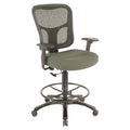 Tempur-Pedic TP8200 Ergonomic Fabric Mid-Back Drafting Stool, Olive (TP8200-OLIVE)
