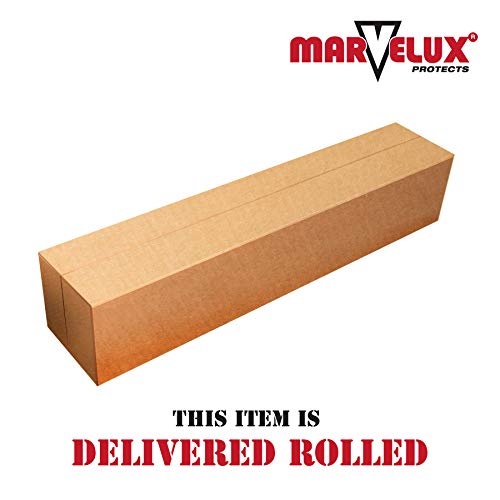 Marvelux Heavy Duty Polycarbonate Office Chair Mat for Hardwood Floors 48" x 60" | Transparent Hard Floor Protector, Rectangular | Multiple Sizes