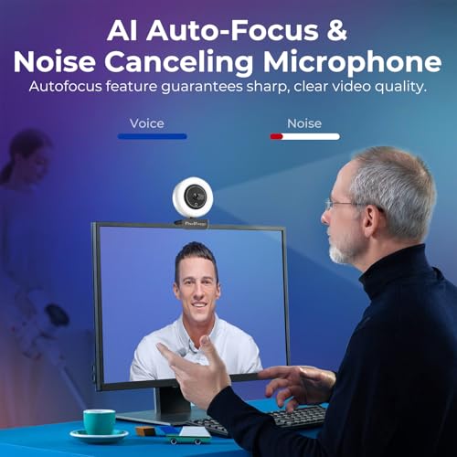 PixelForge 2K Webcam for PC with Microphone & Light & Privacy Cover, Web Camera for Desktop Computer/Laptop/Monitor/Mac, USB Streaming Camera for Zoom/Skype/Teams/Video Calling/Studying and Conference