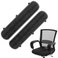 IMIKEYA Chair Armrest Mats 17.7 Inch Office Chair Arm Covers with Elastic Straps for Comfortable Support and Easy Cleaning Pair