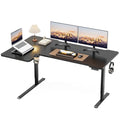 Acrolix L Shaped Electric Standing Desk - 71x43.5 Inch Reversible Corner Sit Stand Desk with Hook&Cup Holder,Electric Height Adjustable Table,for Home Office Gaming&Trading Computer Desk, Black