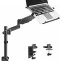 VIVO Universal Adjustable 10 to 15.6 inch Laptop Mount for Desk, Single Tension Arm VESA Notebook Stand with C-clamp and Grommet Options, Black, STAND-V101L