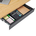 FLEXISPOT Under Desk Drawer, Steel Drawer for Desk Slide-out, Under table Mounted Drawer, Standing Workstation Storage Attachment for Office Home - 17.7” Width, Black