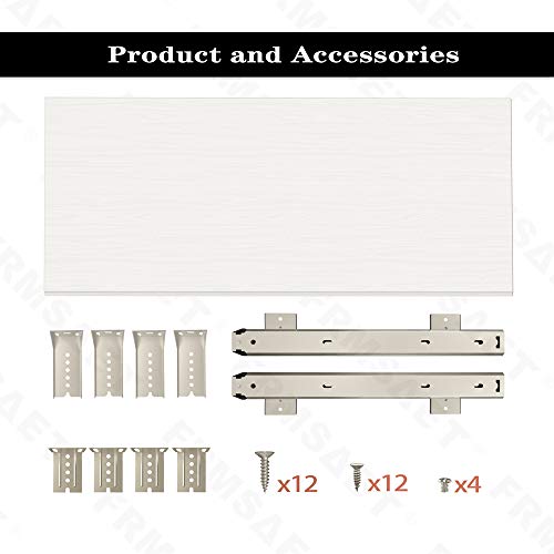 FRMSAET Furniture Accessories Office Product Suits Hardware 20/24/30 inches Keyboard Drawer Tray Wood Holder Under Desk Adjustable Height Platform. (30 inches, White)