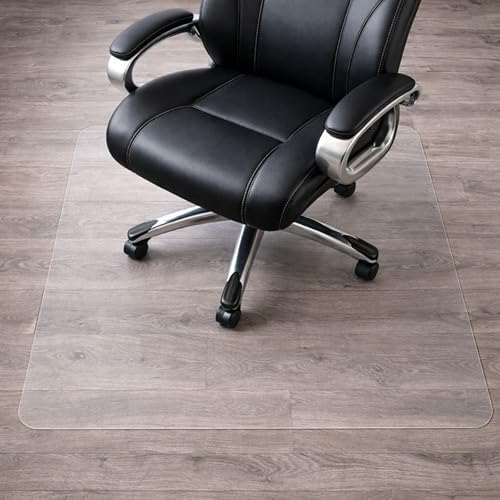 Marvelux Heavy Duty Polycarbonate Office Chair Mat for Hardwood Floors 48" x 60" | Transparent Hard Floor Protector, Rectangular | Multiple Sizes