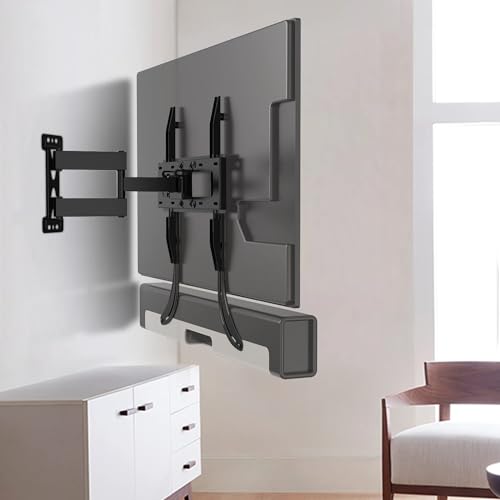 WALI Universal Soundbar Mount for TV, Heavy-Duty Bracket for Mounting Above or Below Screen, Length Up to 17",Fits Samsung,Sony,Bose,LG,Vizio,Roku,Vizio,Bose & More (SBR201)