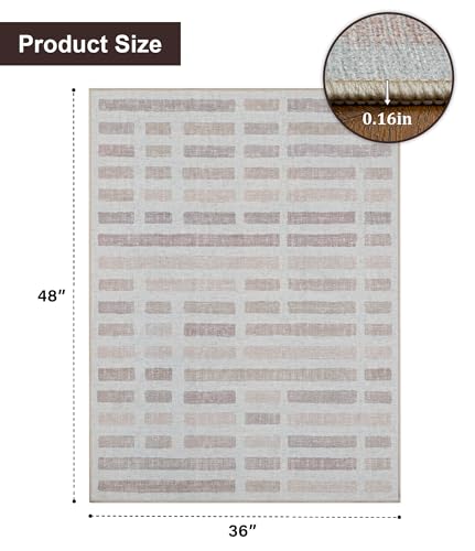 chakme Office Chair Mat for Hardwood Floor, 48"x36" Easy Glide Computer Desk Mat Protector for Rolling Chair Under Desk Rug Nonslip Backing, Machine Wash, (Plaid)