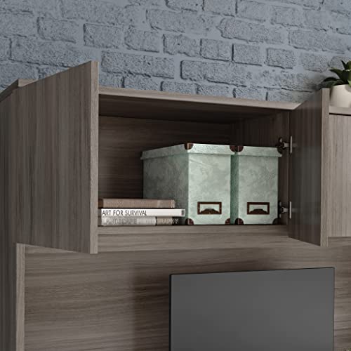 OfficeWorks by Sauder Affirm 60" X 36" Hutch, Hudson Elm Finish
