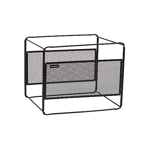 Mind Reader Hanging File Folder Organizer, Desktop Organizer, Storage, Office, Metal Mesh, Black