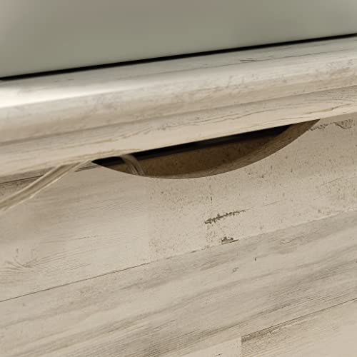 Sauder Barrister Lane Executive Desk, White Plank Finish