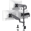 WALI Triple Monitor Mount for 13-34 inch Screens, Full Adjustable 3 Monitors Desk Mount with Clamp & Grommet Base, Triple Monitors Arm, up to 19.8lbs Each, VESA 75x75 100x100 mm (GSDM003XL), Black