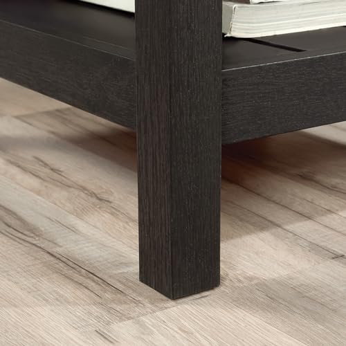 Sauder Cottage Road L Shaped Desk Computer Desk with Drawers, Home Office Desk with Optional File Cabinet Storage, Cable Management, in Raven Oak Finish