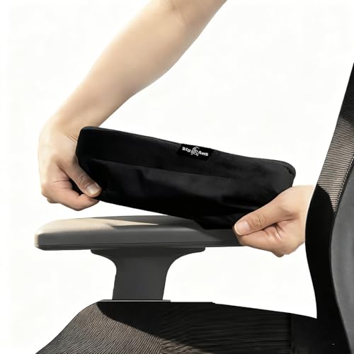 Big Ant Chair Armrest Cover, Gaming Chair Arm Rest Pads for Elbows and Forearms Pressure Relief-Black-2 Pack