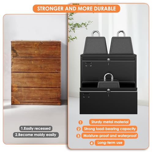 METAN 2 Drawer Lateral File Cabinet with Lock, Black Metal Lateral Filing Cabinet for Home Office, Steel Wide Filing Cabinet Legal/Letter/A4, 28.82" W x 15.75" D x 30.24" H, Assembly Required