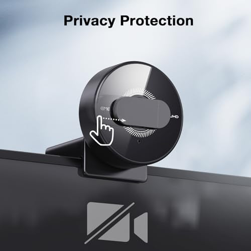 EMEET C950 4K Webcam for PC - PDAF Autofocus, USB Webcam with Microphone & Physical Privacy Cover, 1080P@60FPS, USB 2.0 Plug&Play, No Tripod Hole, Web Cam w/ 70°View for Meeting/Online Classes/Zoom