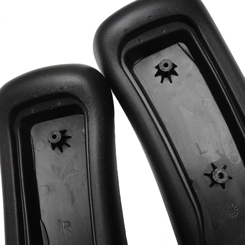HYEJDRV Chair Armrest Replacement, Arm Pad Caps Replacement for Herman Miller Classic Aeron Chair Graphite Black 1 Pair