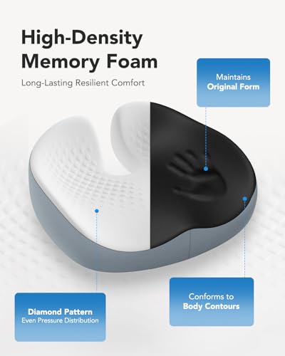 HUANUO Monitor Stand Riser, Ergonomic Seat Cushion