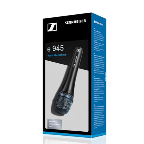 SENNHEISER Professional E 945 Dynamic Super-Cardioid Vocal Microphone,black
