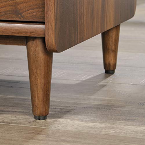 Sauder Clifford Place L-Desk, L: 59.06" x W: 53.54" x H: 30.2", in Grand Walnut finish