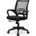 NEO CHAIR Office Desk Computer Chair Ergonomic Mesh Gaming Cushion Seat with Comfy Lumbar Mid Back Support Adjustable Height Swivel Rolling Wheels for Home Task (Mesh Black)