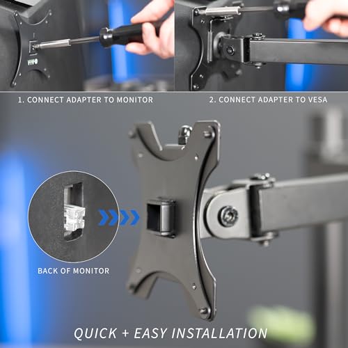 VIVO VESA Adapter Plate Bracket, Designed for Sceptre C25, C30, and C34 Monitors, VESA up to 100x100, Black, MOUNT-SRC30