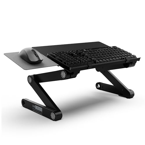 Uncaged Ergonomics WorkEZ Adjustable Computer Keyboard Stand for Desk, Keyboard & Mouse Riser, Ergonomic Portable Stand for Desktop, Computer Keypad Riser for Desk