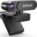AIRHUG Webcam No Mic with Privacy Cover, USB Web Cam for Computer and Laptop Plug & Play, Web Camera Without Audio, 78° Wide-Angle,for Streaming and Conferencing (2K Webcam No Mic)