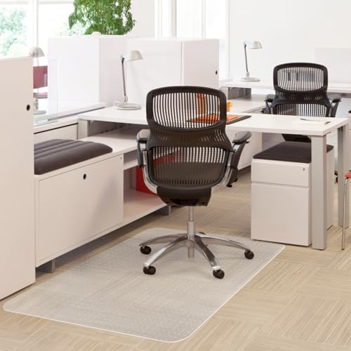 YumHome Office Chair Mat for Carpet Floor, Heavy Duty Desk Chair Mat for Low/No Pile Carpeted Floors, Anti Slip Carpets Protector for Home Office (48" x 30")