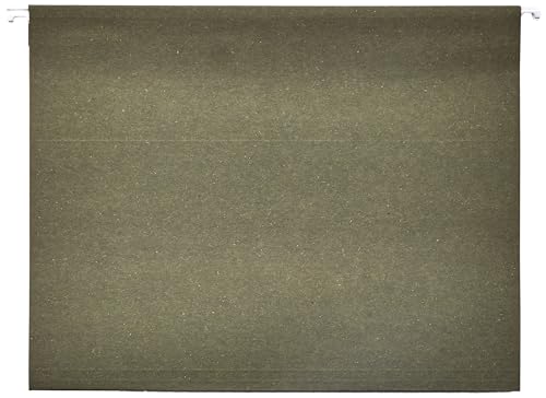 Amazon Basics Hanging File Folders with Adjustable Tabs, Sturdy Expandable Document Organizer, Letter Size 8.5x11 inch, Green, 25-Pack