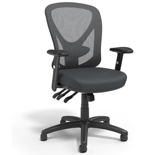 Staples Carder Ergonomic Task Chair, Mesh, Ergonomic, Lumbar Support, Adjustable Height, Black
