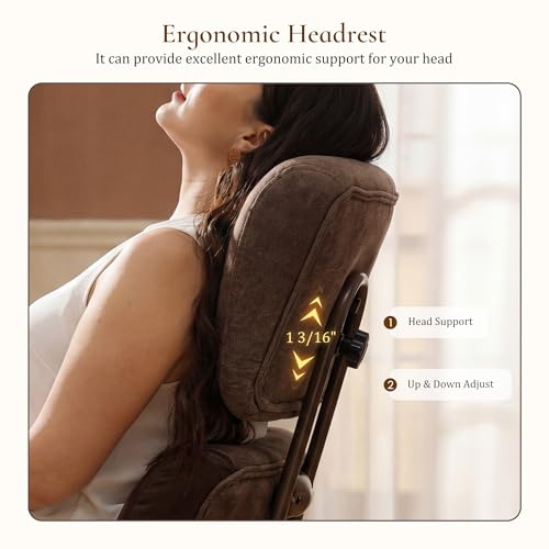 EUREKA ERGONOMIC Home Office Desk Chairs, Ergonomic Computer Chair with High Back, Executive Office Chair with Lumbar Support, Spring Cushion Seat, Mid-Century Modern, Brown