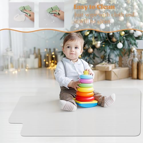 KMAT Office Chair Mat,Easy Glide Hard Wood Tile Floor Mats,Chair Mat for Home Office Rolling Chair,Heavy Duty Floor Protector -36"x48" with Lip
