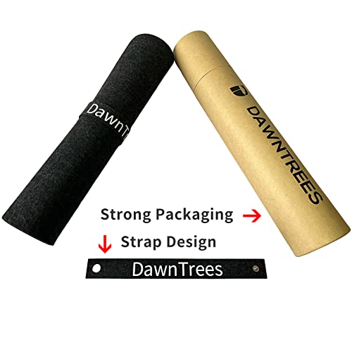 DAWNTREES Large Felt Desk Mat, 40''x16'' Full Keyboard and Mouse Pad for Office and Home, Computer Desk Mat for Desktop, Non-Slip Felt Desk Pad Protector