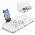 TSJ OFFICE Small Desktop Whiteboard -Glass Dry Erase Board Computer Keyboard Stand White Board Surface Pad with Drawer, Desk Organizers with Accessories for Office, Home, School Supplies - White