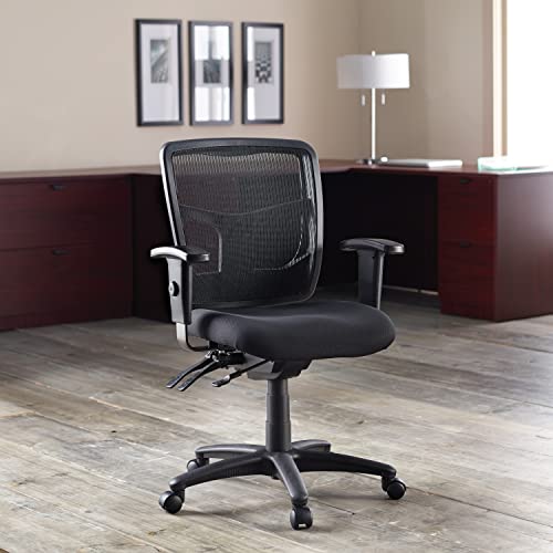 Lorell, LLR86201, ErgoMesh Series Managerial Mid-Back Chair