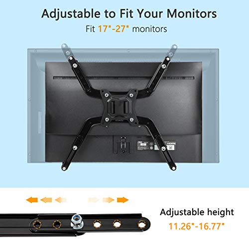 HUANUO 13-32 Inch Monitor Mount 2 Monitors with Non-VESA Adapter Kit-Bundle