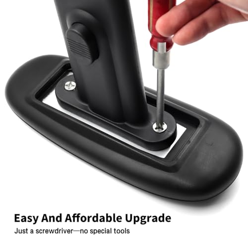 Universal Office Chair Arm Rest Replacement Pads -Ergonomic Arm Pads with 4" Mounting Hole Distance, Soft PU Surface & Durable Steel Inserts – Fits Most Office & Gaming Chairs (Set of 2)