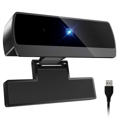 Diccik 1080P Webcam with Microphone, Full HD Video Calling Web Camera, HD Light Correction Streaming Webcam for Zoom/Skype/Teams, Plug and Play PC Camera Web cam for Windows & Mac