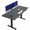VIVO Electric 71 x 30 in Standing Desk, Memory Height Adjustment, 1B Series, Holds 220 lbs, Black Top Black Frame, DESK-KIT-1B7B