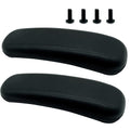 Wimdoyily Replacement Office Chair Arm Replacement Armrest Pads Oval Shaped Office Chair Parts Arm Rest for Desk Chair with Mounting Hole Patterns Screws (Fashion)