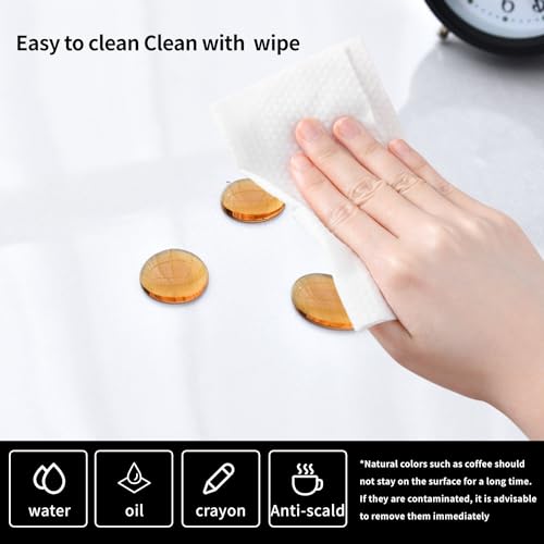 LBJFYHJN Clear Desk Mat, Non-Slip PVC Desk Protector Mat with Round Edge, Heat Resistant & Waterproof Clear Desk Writing Mat for Home and Office (23.6"*15.7")