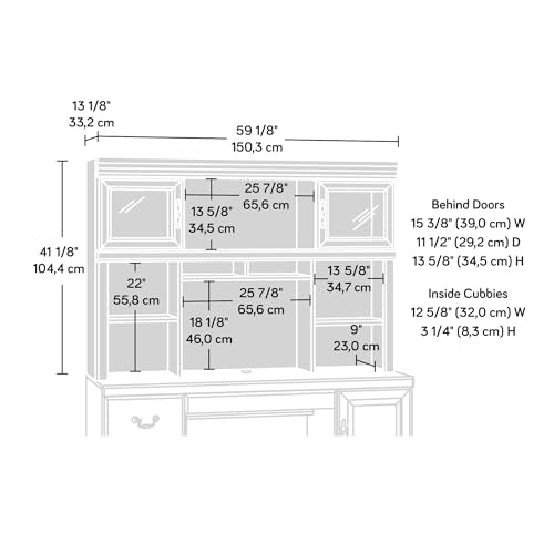 Sauder Heritage Hill Hutch For 404944, Classic Cherry finish