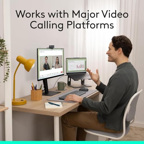 Logitech C920x HD Pro PC Webcam, Full HD 1080p/30fps Video, Clear Audio, Light Correction, Works with Microsoft Teams, Google Meet, Zoom, Nintendo Switch 2’s New GameChat Mode, Mac/Tablet- Black